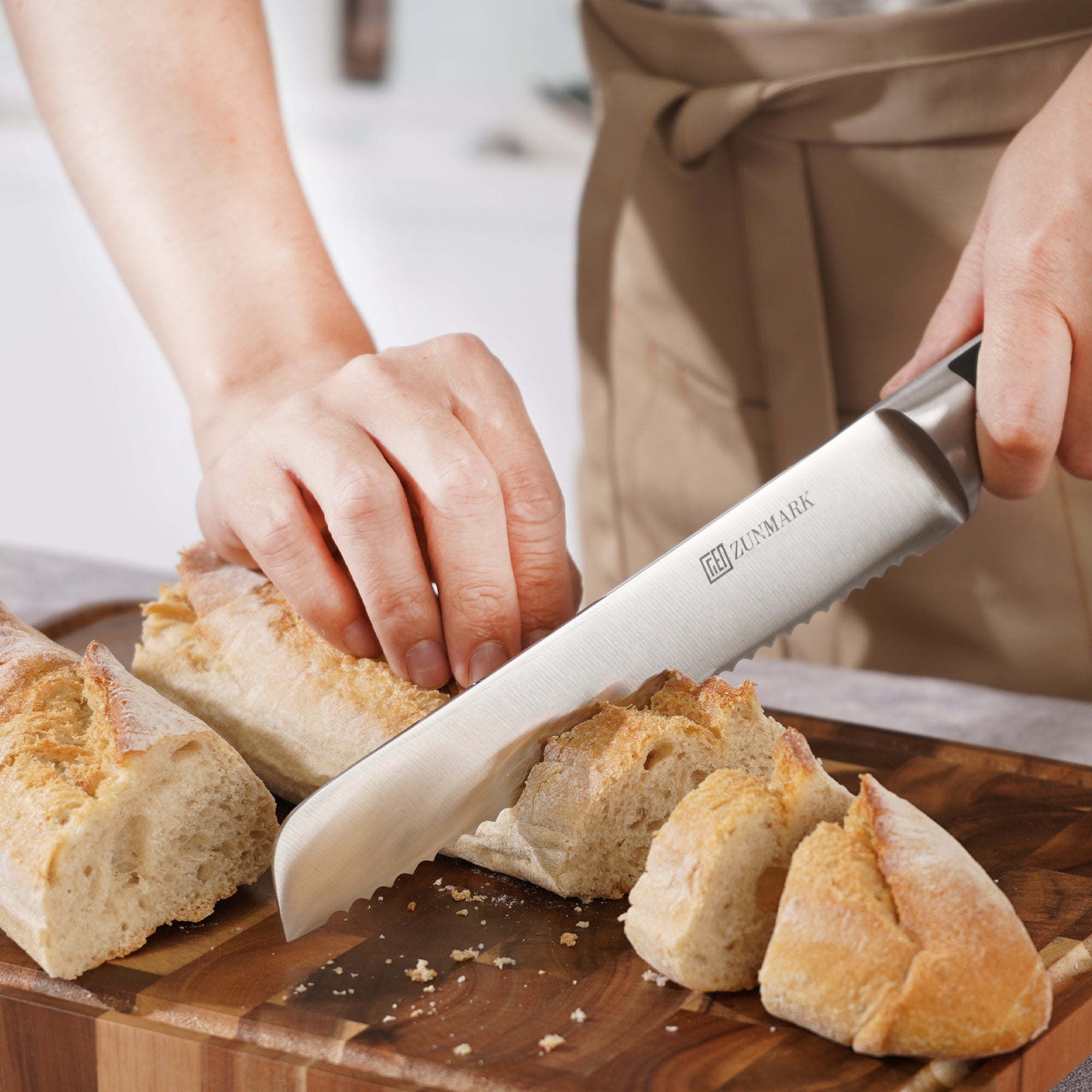 Arbor 13-Piece Knife Block Set – Built-in Sharpener, Black