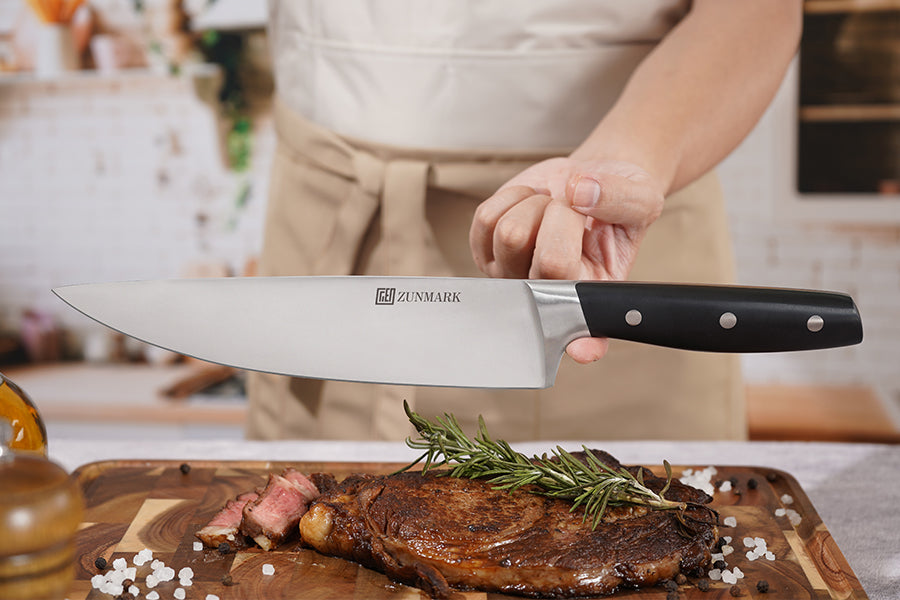 Arbor 13-Piece Knife Block Set – Built-in Sharpener, Black