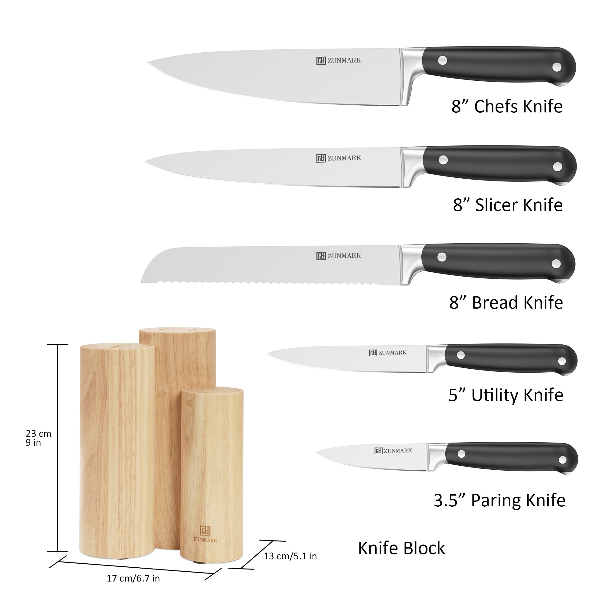 Skylark 6-Piece Knife Block Set