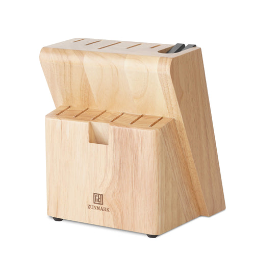 Arbor 13-Piece Knife Block Set – Built-in Sharpener, Silver