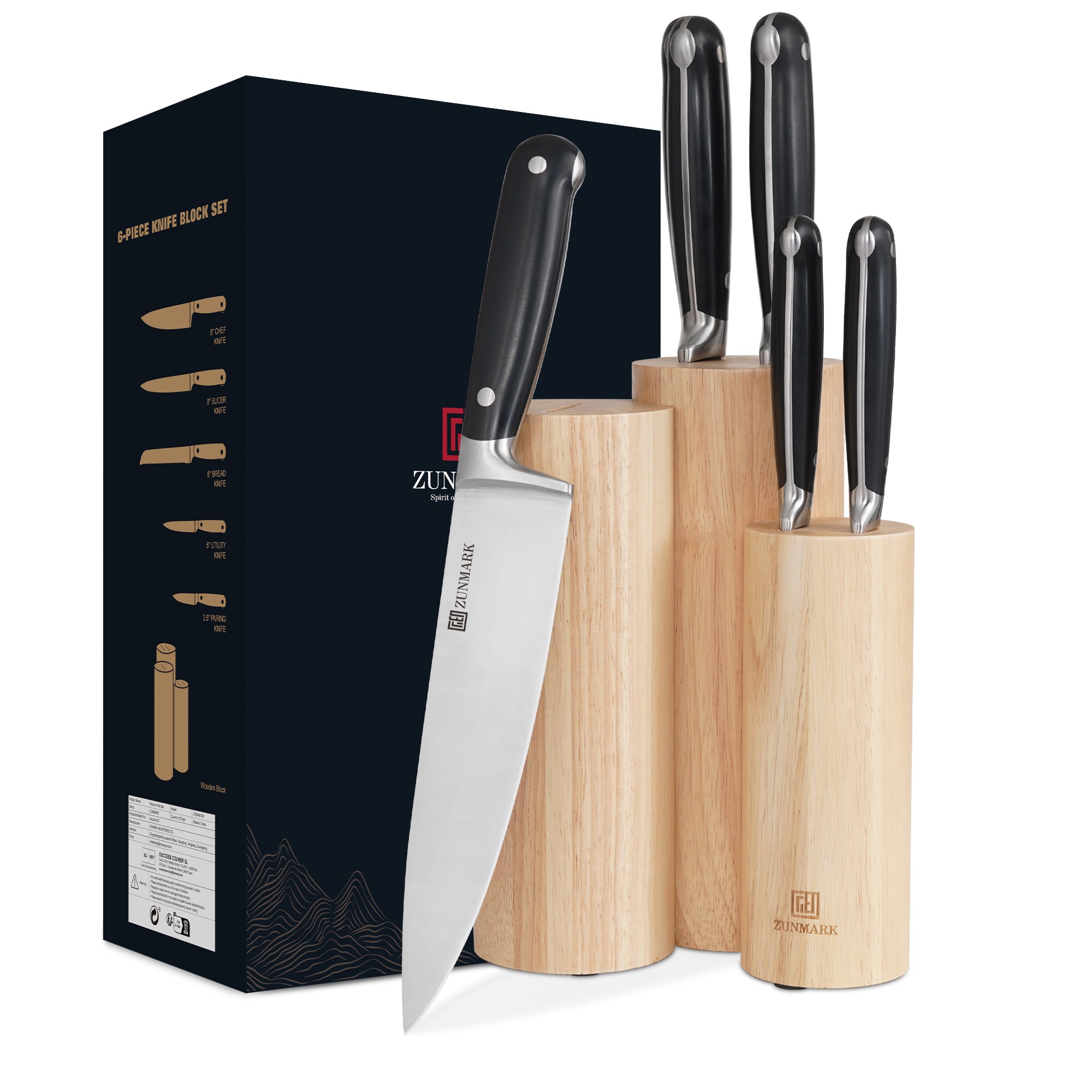 Skylark 6-Piece Knife Block Set