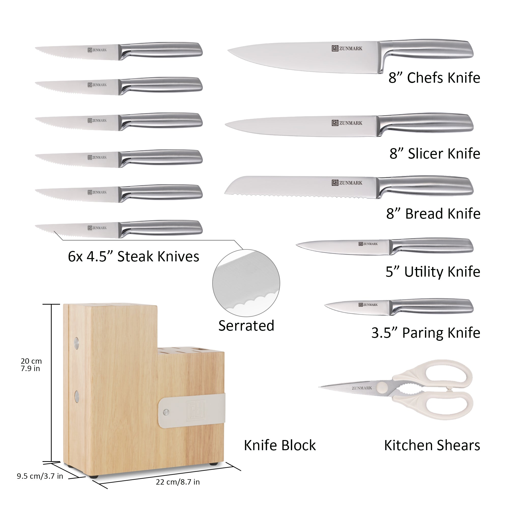 Prism 13-Piece Knife Block Set