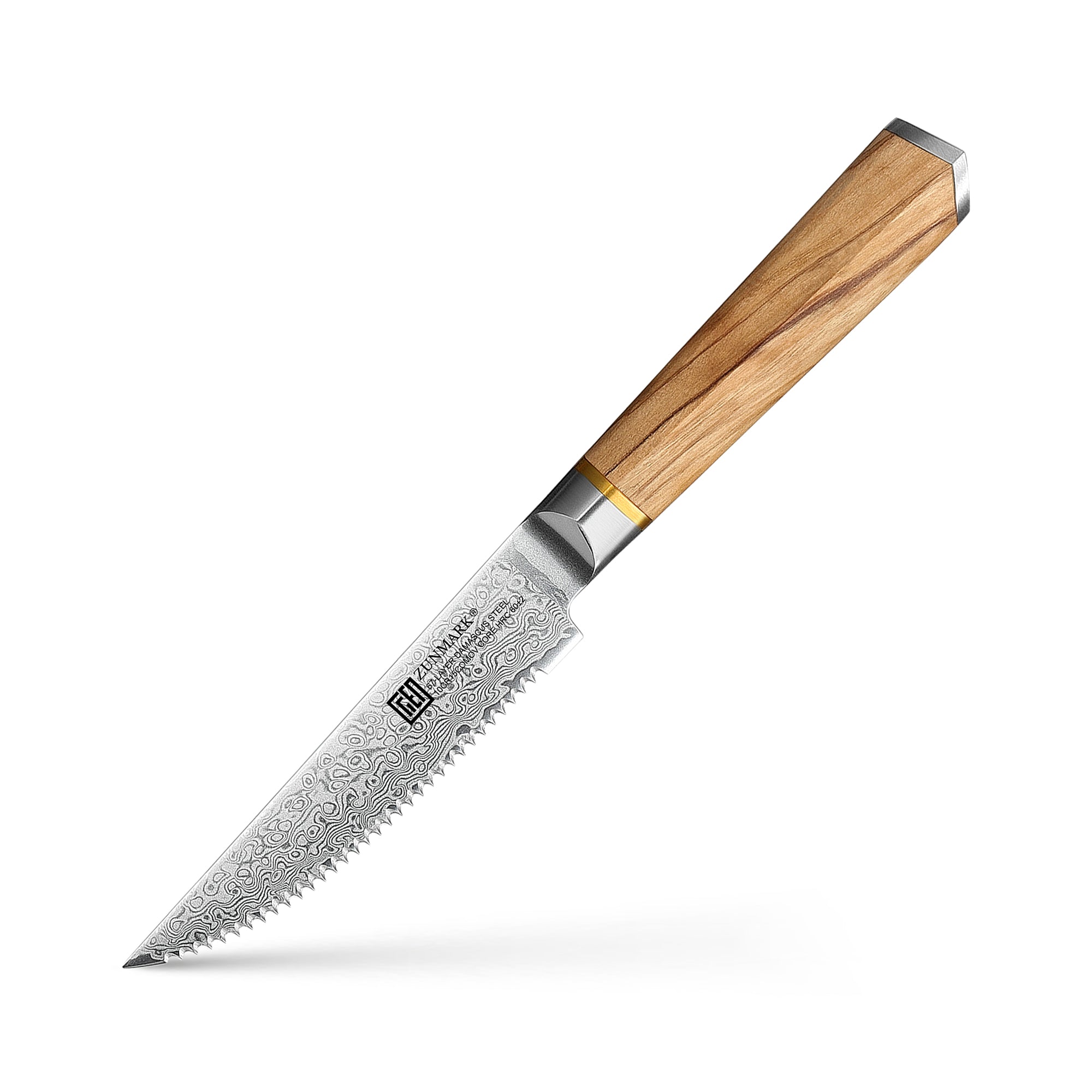 4.5 INCH Damascus Steak Knife With serrated