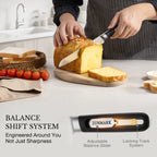 ZUNMARK 8” Bread Knife with Sliding Weight System – Crafted for Lasting Sharpness|Kinhua Series