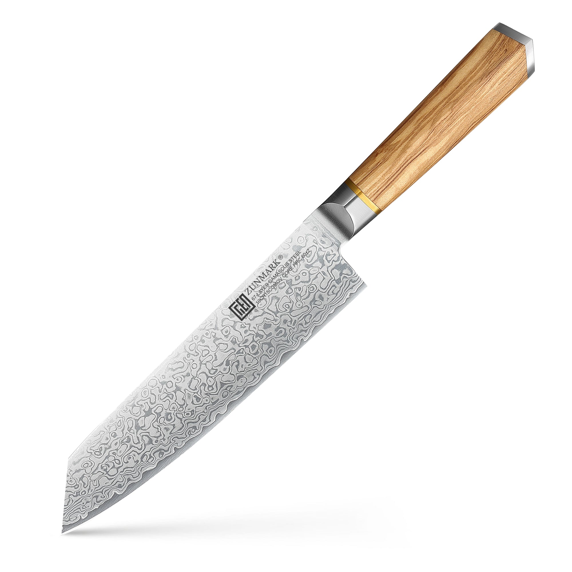 ZUNMARK 8” Damascus kiritsuke Knife– Crafted for Lasting Sharpness丨Kensan Series