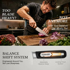 ZUNMARK 8” Chef Knife with Sliding Weight System – Crafted for Lasting Sharpness|Kinhua Series